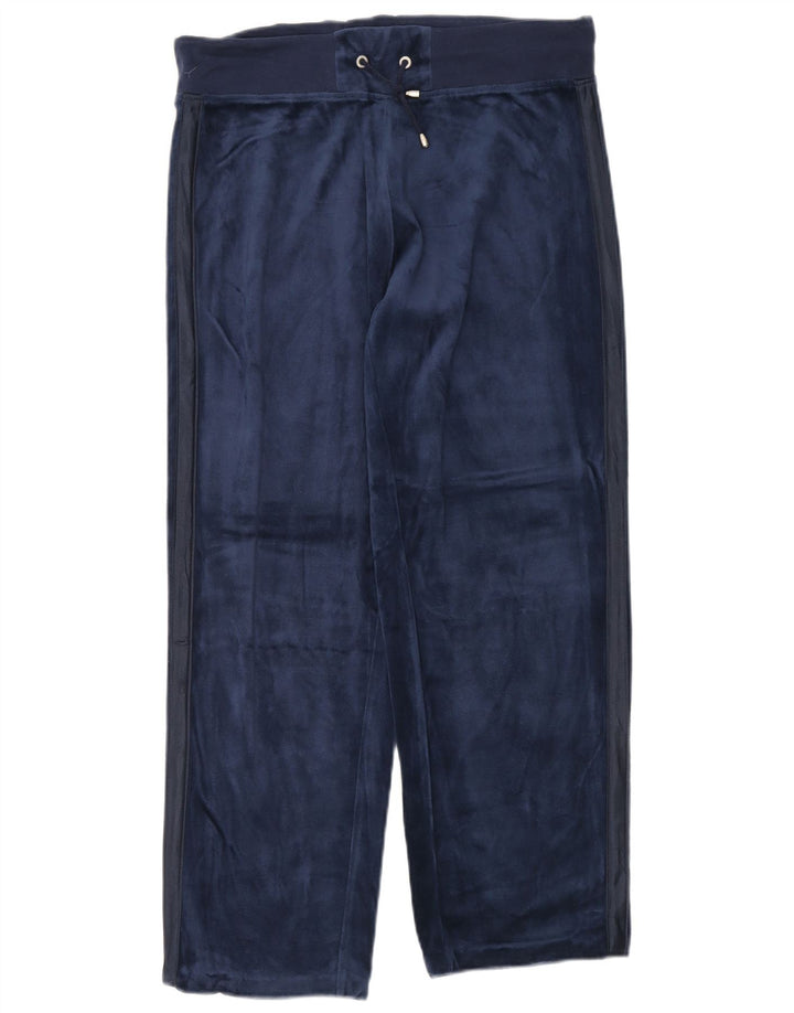 ELLESSE Damen Velours-Trainingshose UK 18 XL Marineblau