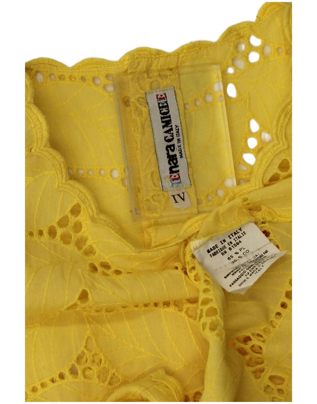 Naracamicee Damen-Blusenoberteil, UK-Größe 44, groß, gelbes Blumenmuster, Polyester