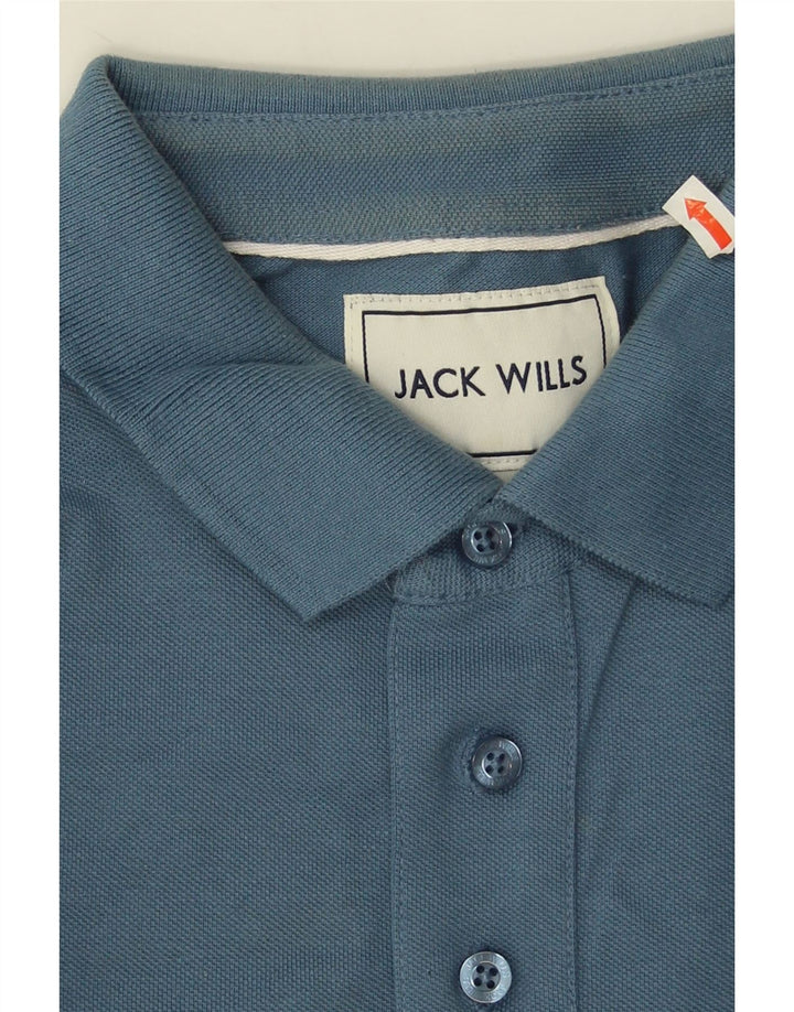 Jack Wills Herren-Poloshirt, große blaue Baumwolle