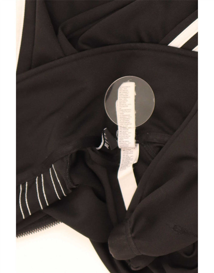 Adidas Herren Trainingsanzug Top Jacke UK 38/40 Medium Schwarz Polyester
