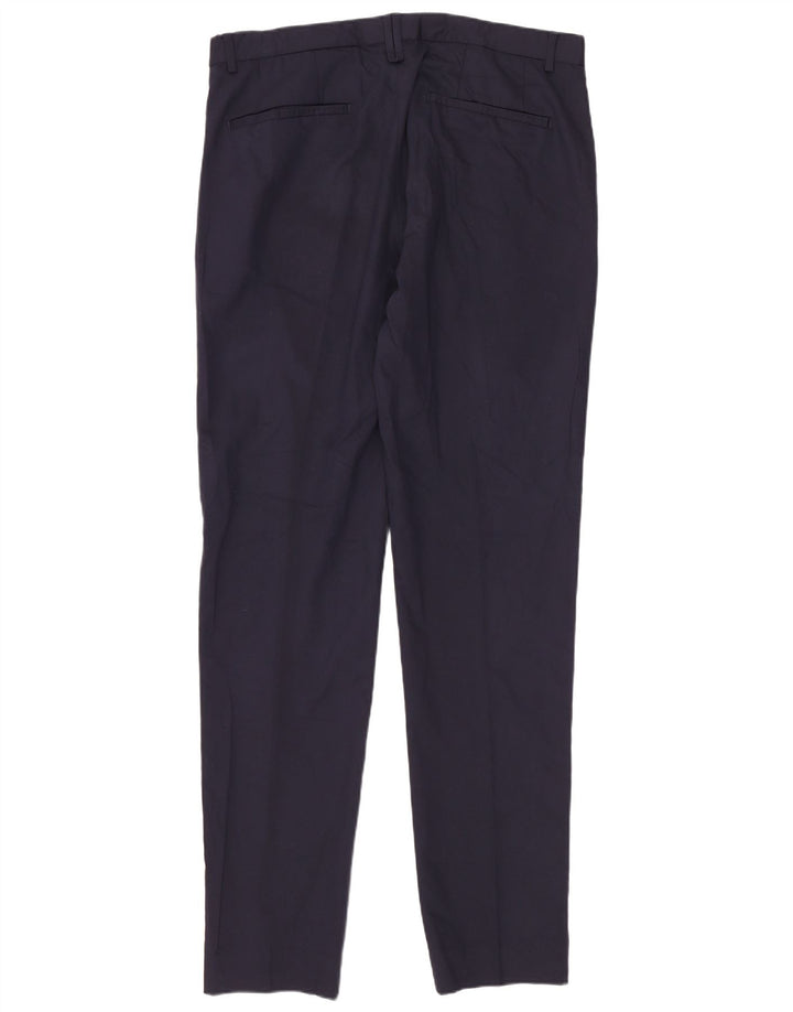 Zara Herren Slim Anzughose EU 40 Medium W31 L36 Marineblau