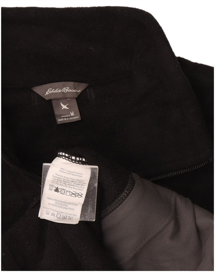 EDDIE BAUER Damen Fleeceweste UK 12 Medium Schwarz Polyester