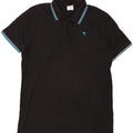 Diadora Herren Poloshirt 3XL Schwarz Baumwolle