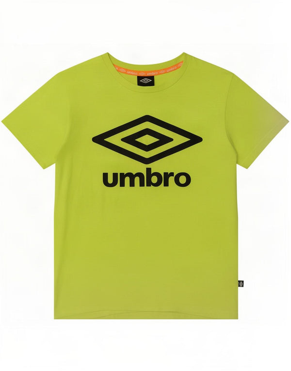 Umbro Grafik-T-Shirt für Jungen, 12–13 Jahre, XL, grünes Polyester