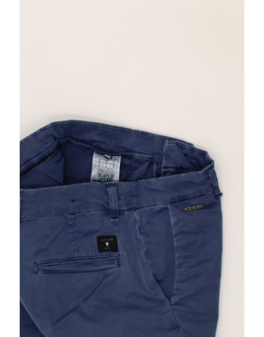 GUESS Mens Chino Shorts W29 Small  Navy Blue Cotton Vintage Guess and Second-Hand Guess from Messina Hembry 