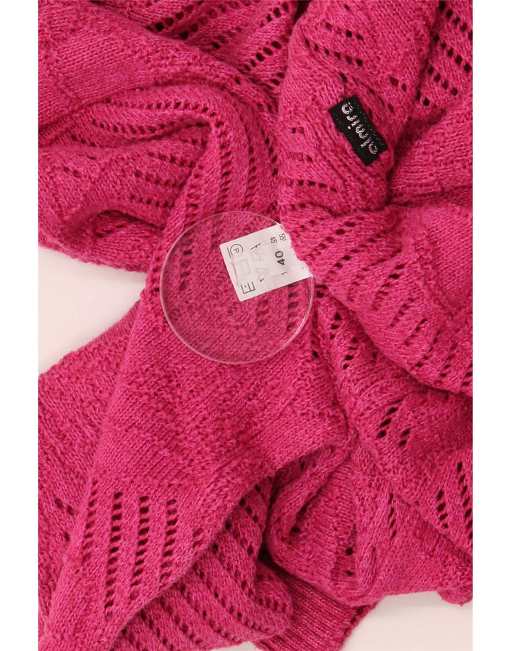 Almira Damen-Pullover mit Rundhalsausschnitt, übergroß, IT 40, Größe S, rosa, Baumwolle
