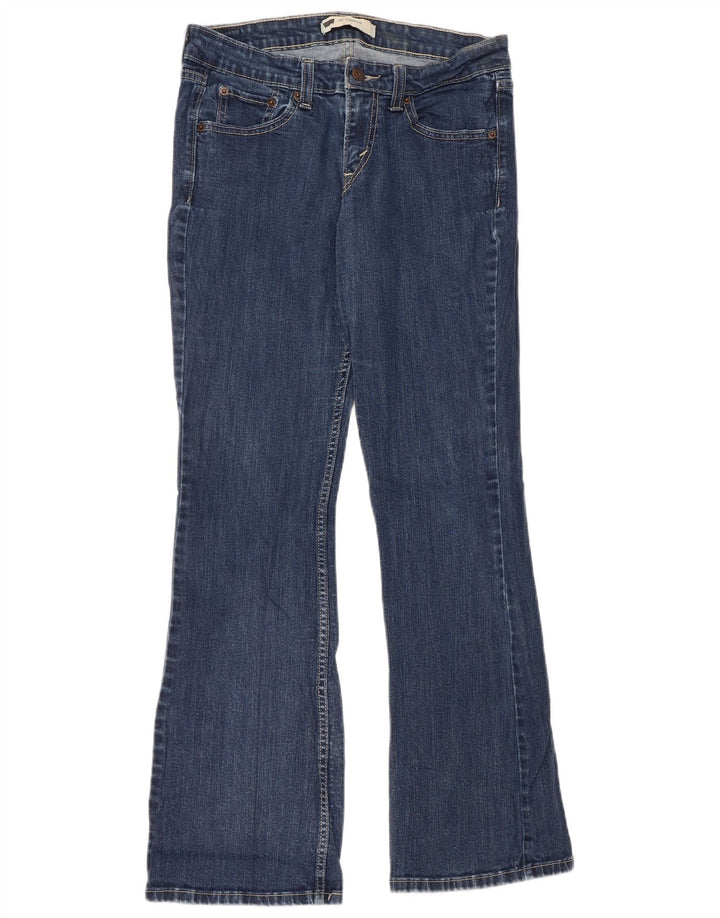 Levi's Womens 518 Super Low Bootcut Jeans US 9 Medium W30 L31 Blue Cotton