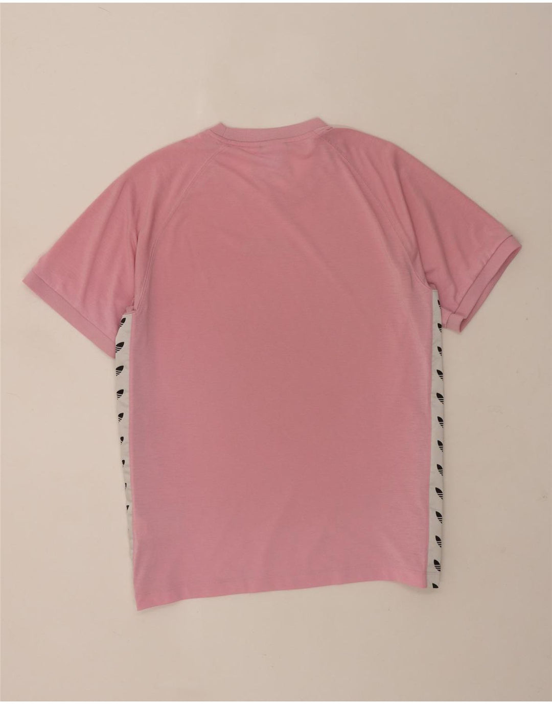 Adidas Herren-T-Shirt mit Grafik, groß, rosa, Farbblock-Polyester