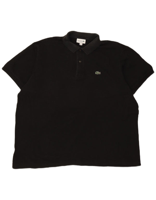 Lacoste Mens Classic Fit Polo Shirt Size 8 3XL Black Cotton