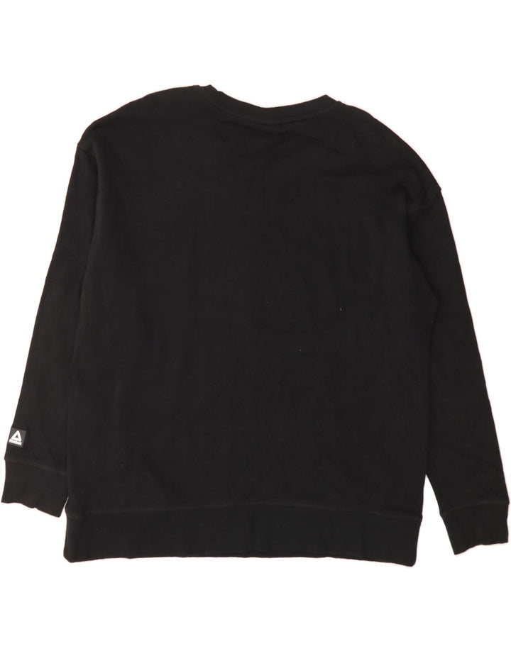 REEBOK Mens Graphic Sweatshirt Jumper Large Black Vintage Reebok and Second-Hand Reebok from Messina Hembry 