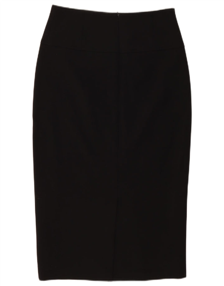 WALLIS Damen Bleistiftrock UK 10 Small W30 Schwarz Polyester