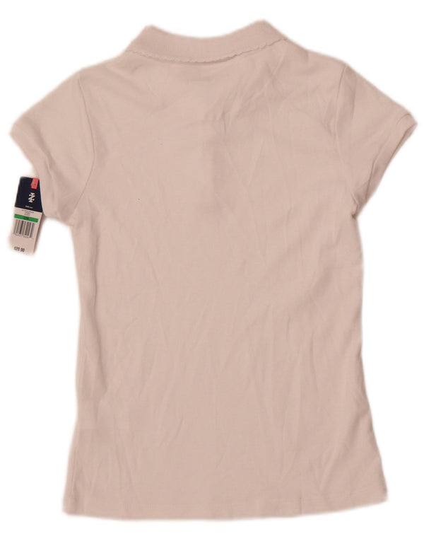 Izod Mädchen-Poloshirt, 13–14 Jahre, groß, weiße Baumwolle