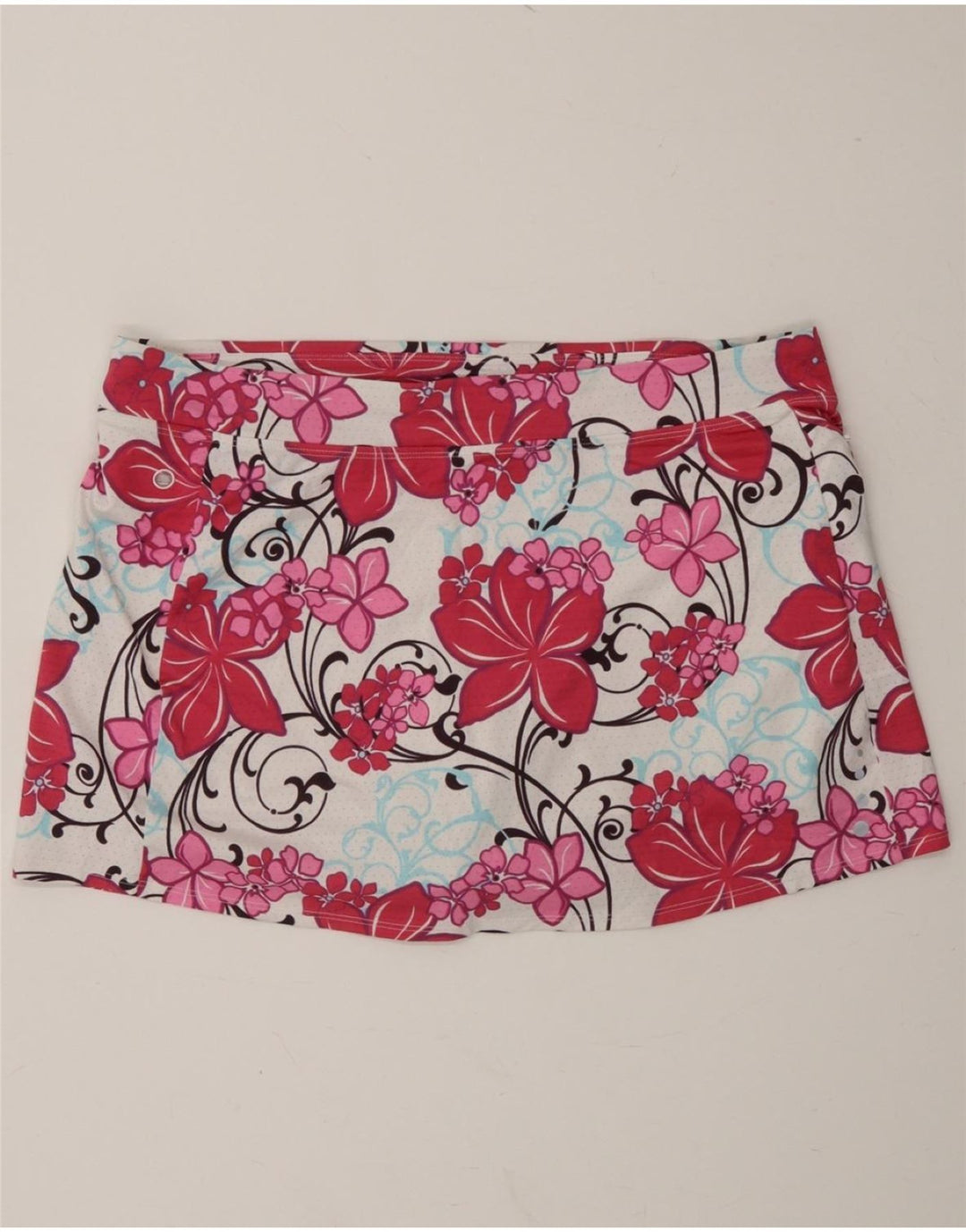 L.L.BEAN Womens Mini Skirt Large W36 Multicoloured Floral Vintage L.L.Bean and Second-Hand L.L.Bean from Messina Hembry 