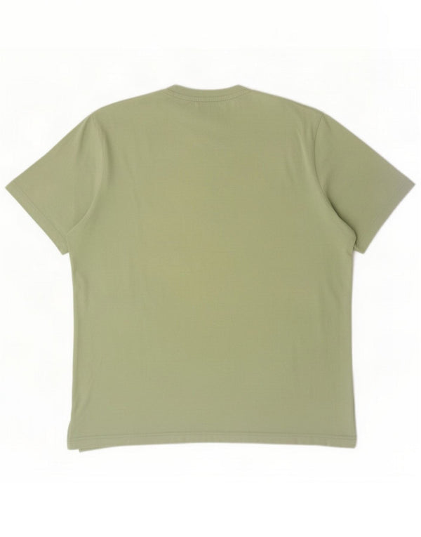 Puma Herren Grafik T-Shirt Top XL Grüne Baumwolle