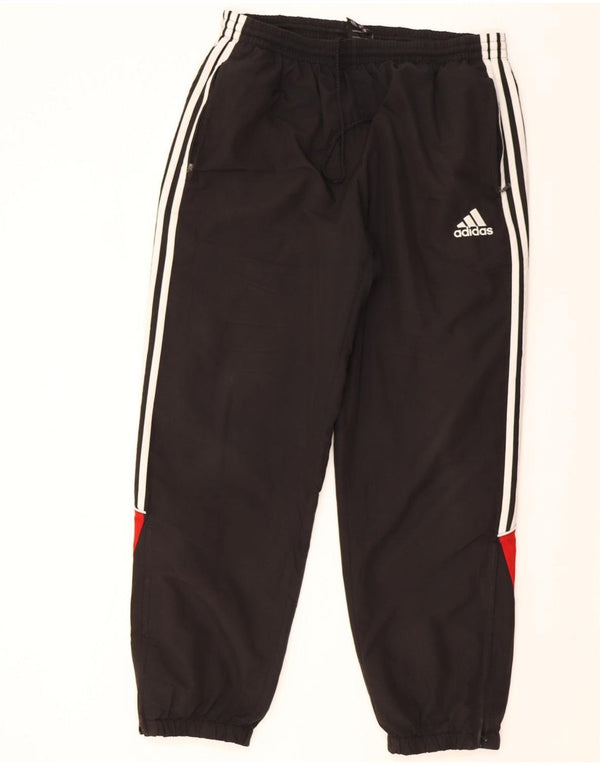 Adidas Herren-Trainingshose, Jogginghose, Größe 44/46, groß, Schwarz, Farbblock