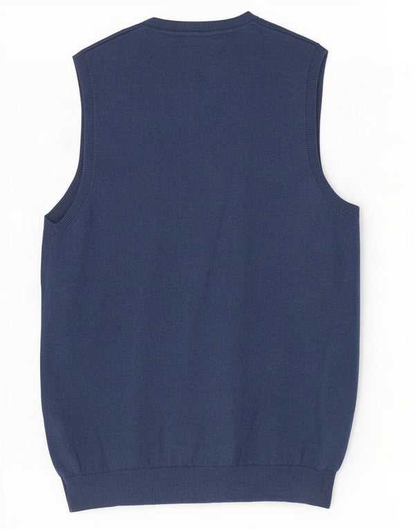 Marks & Spencer Herren-Weste, Tanktop, groß, marineblau, Baumwolle