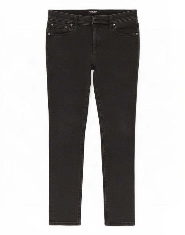 Jack & Jones Herren Liam Skinny Jeans W31 L28 Schwarze Baumwolle