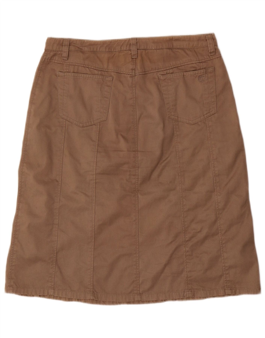 Timberland Damen A-Linienrock US 6 Medium W30 Braune Baumwolle