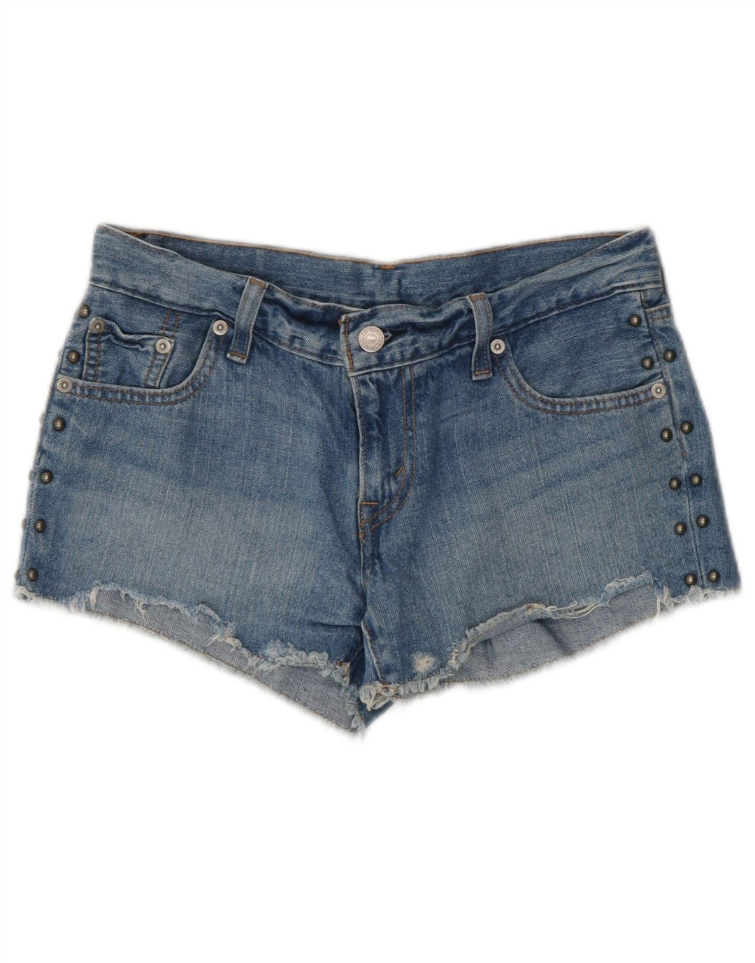 Levi's Damen Denim Jeansshorts W26 Small Blaue Baumwolle