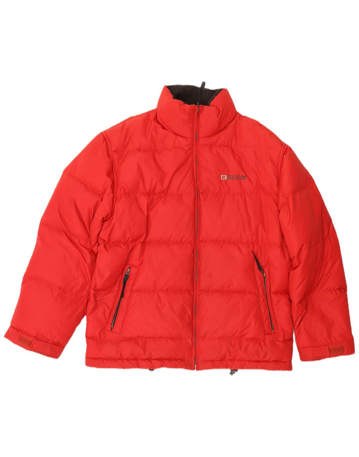 Esprit Herren Wattierte Jacke UK 40 Großes rotes Nylon