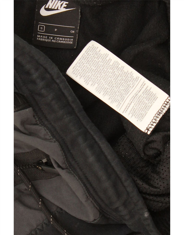 NIKE Herren-Trainingshose, Jogginghose, Größe S, Schwarz, Colourblock-Baumwolle