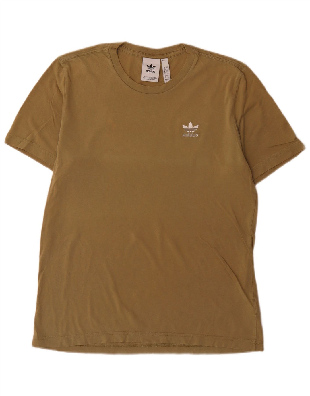 Adidas Herren T-Shirt Top Small Khaki Baumwolle