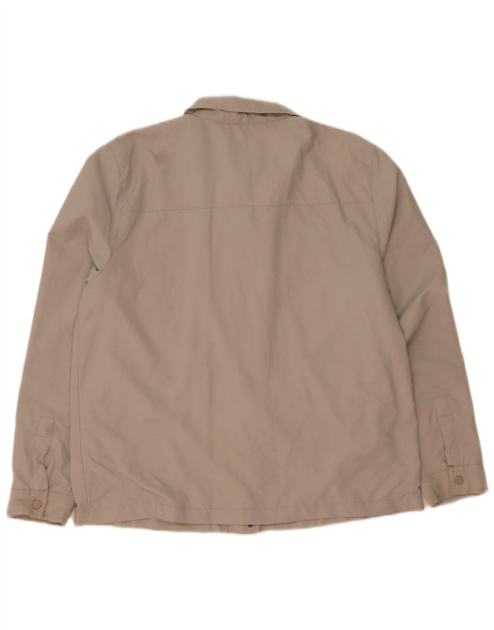 French Connection Herren-Utility-Jacke UK 40 Large Beige Polyamid