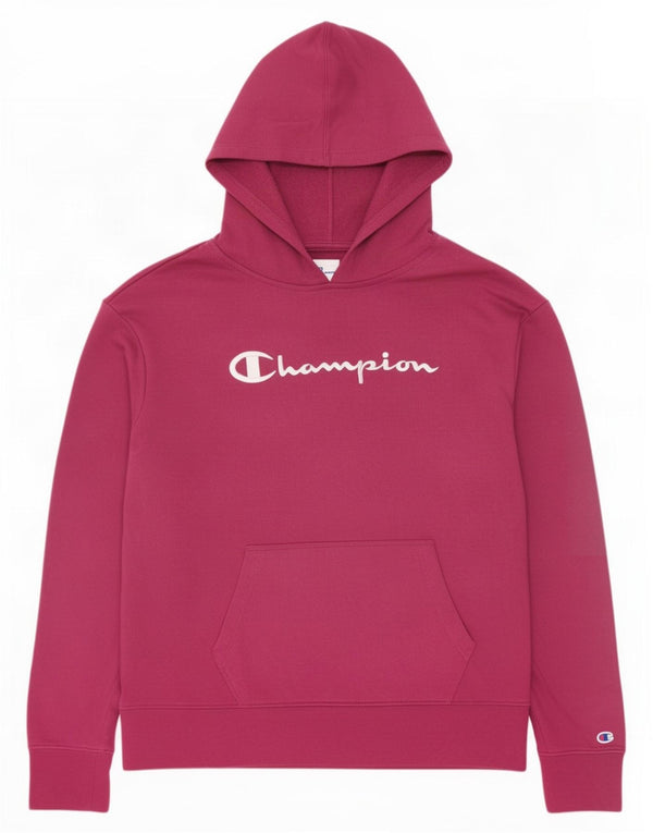 Champion Damen-Kapuzenpullover mit Grafik, UK 16, Größe L, Rosa, Baumwolle