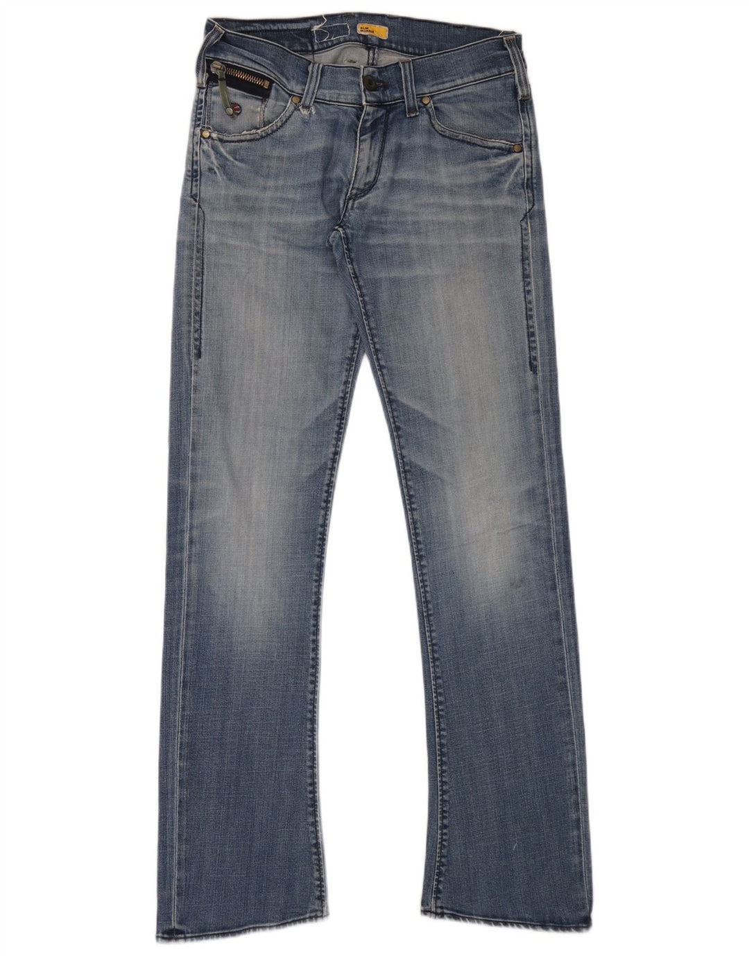 Energie Herren Bootcut Jeans W32 L34 Blaue Baumwolle