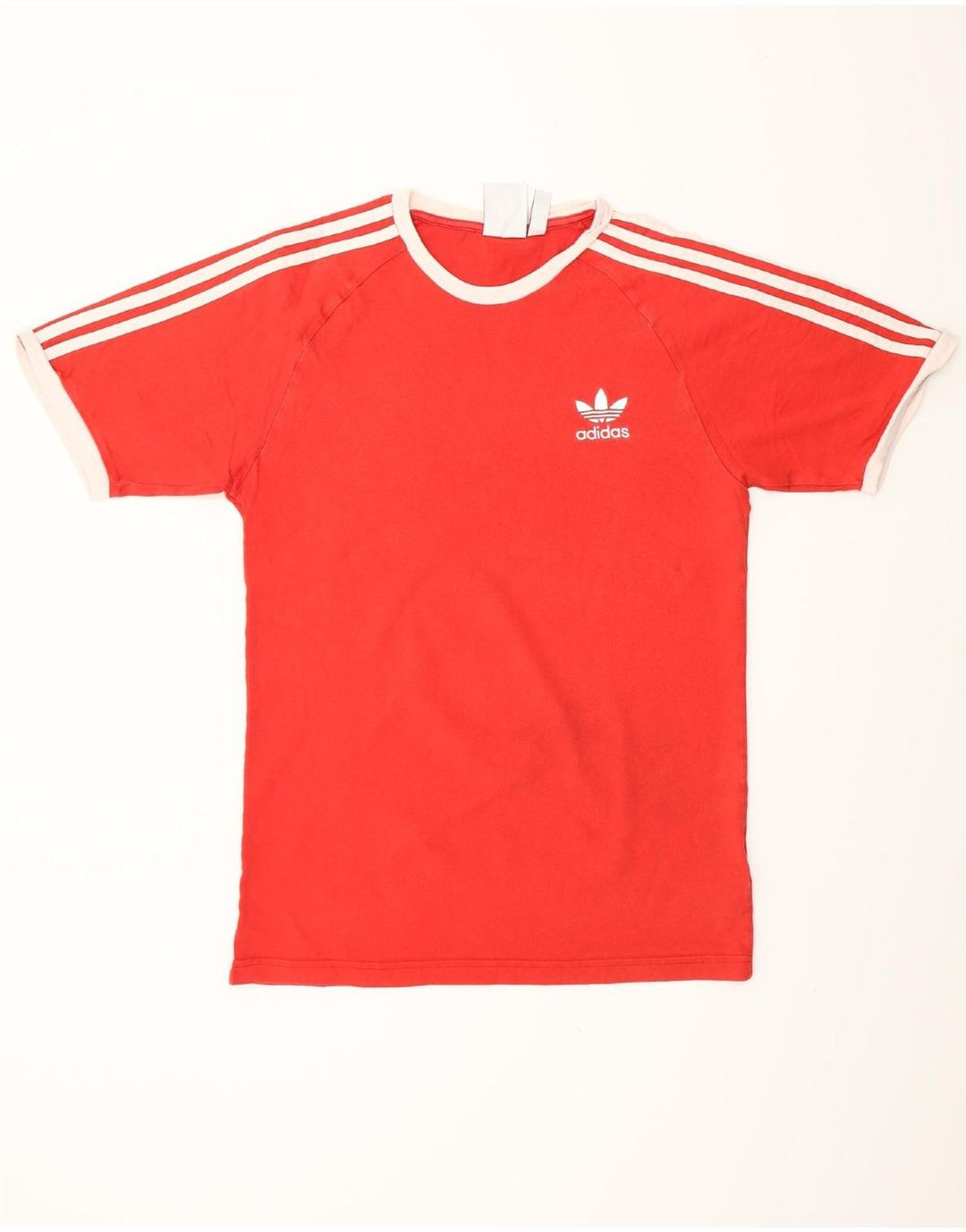 ADIDAS Herren T-Shirt Top Small Rot Baumwolle