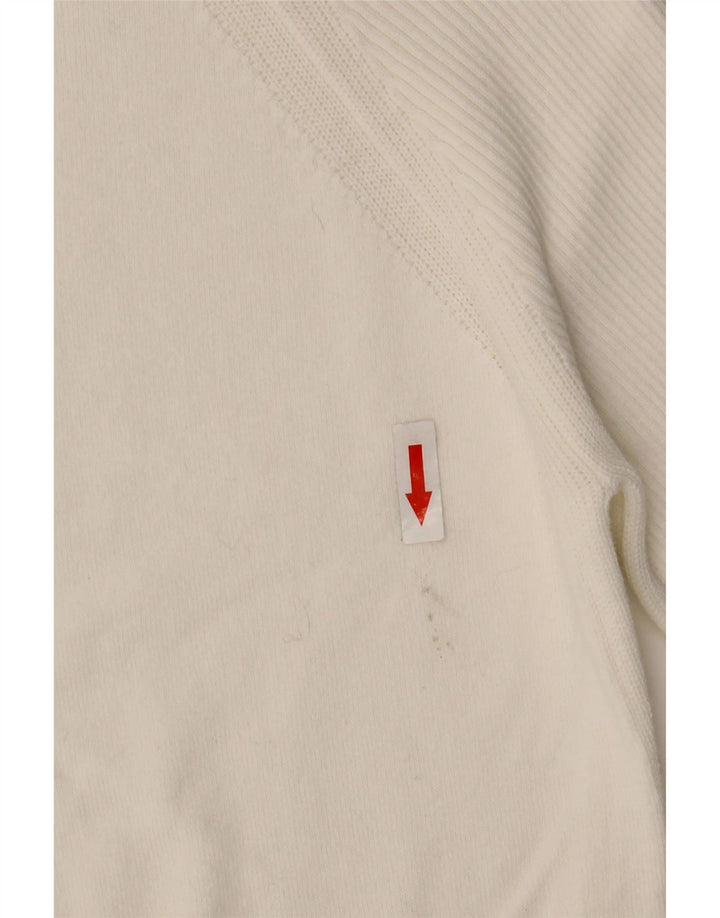 Marks & Spencer Damen-Pullover mit U-Boot-Ausschnitt, Gr. 10, Größe S, Weiß