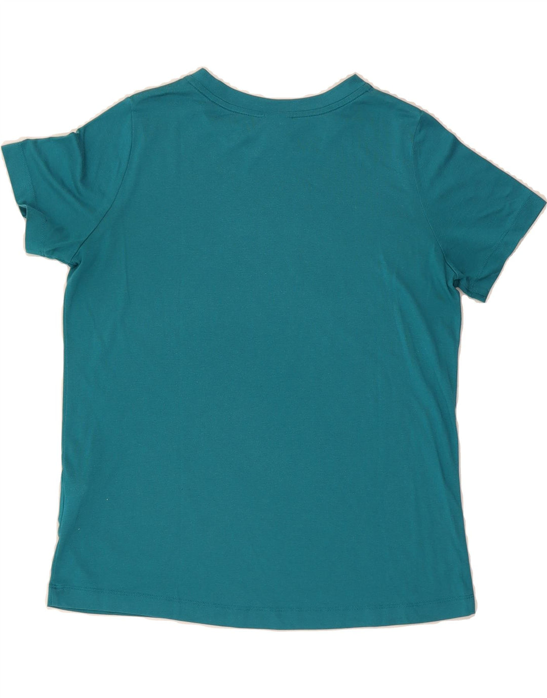 NIKE Womens Graphic T-Shirt Top UK 14 Medium Turquoise Polyester Vintage Nike and Second-Hand Nike from Messina Hembry 