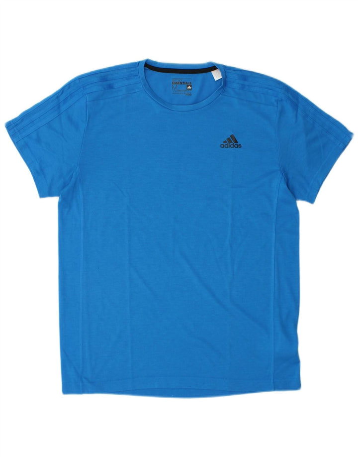 ADIDAS Mens Climalite T-Shirt Top Medium Blue Polyester