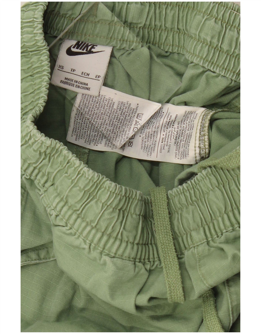 NIKE Damen Sportshorts UK 6 XS Grüne Baumwolle