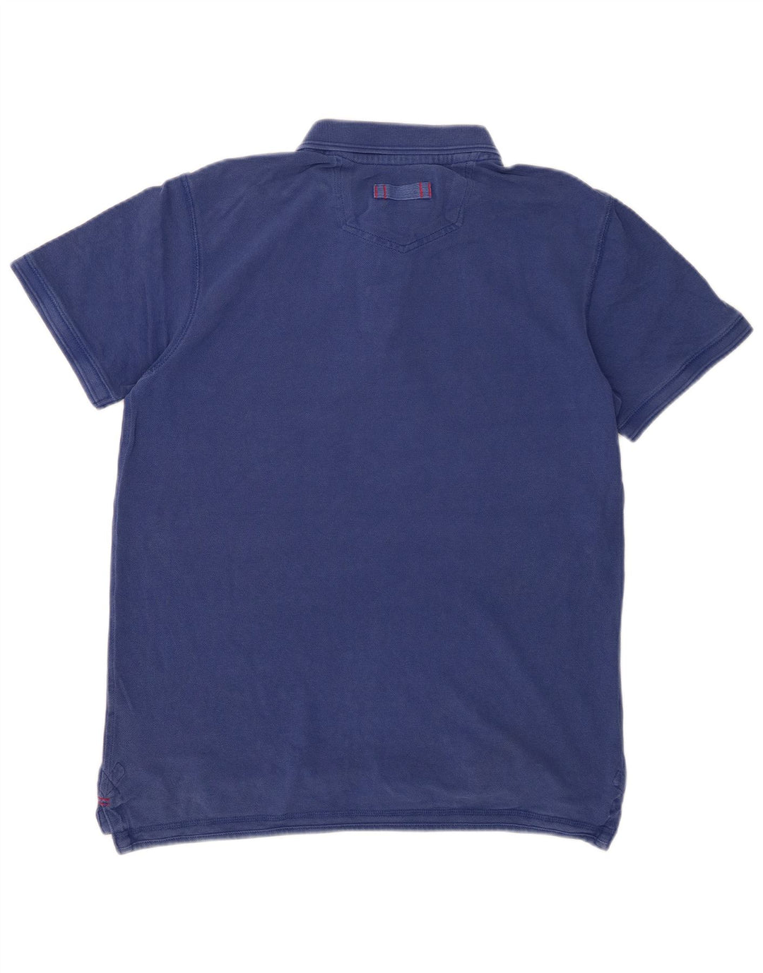 FAT FACE Herren-Poloshirt aus mittelblauer Baumwolle