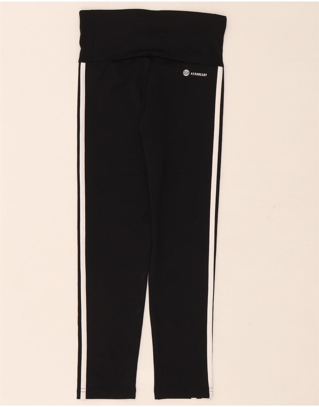 Adidas Mädchen Aeroready Leggings 9–10 Jahre, schwarzes Polyester