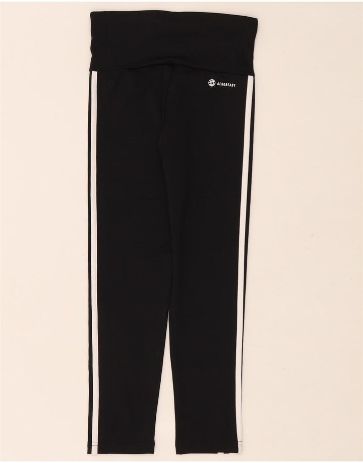 Adidas Mädchen Aeroready Leggings 9–10 Jahre, schwarzes Polyester