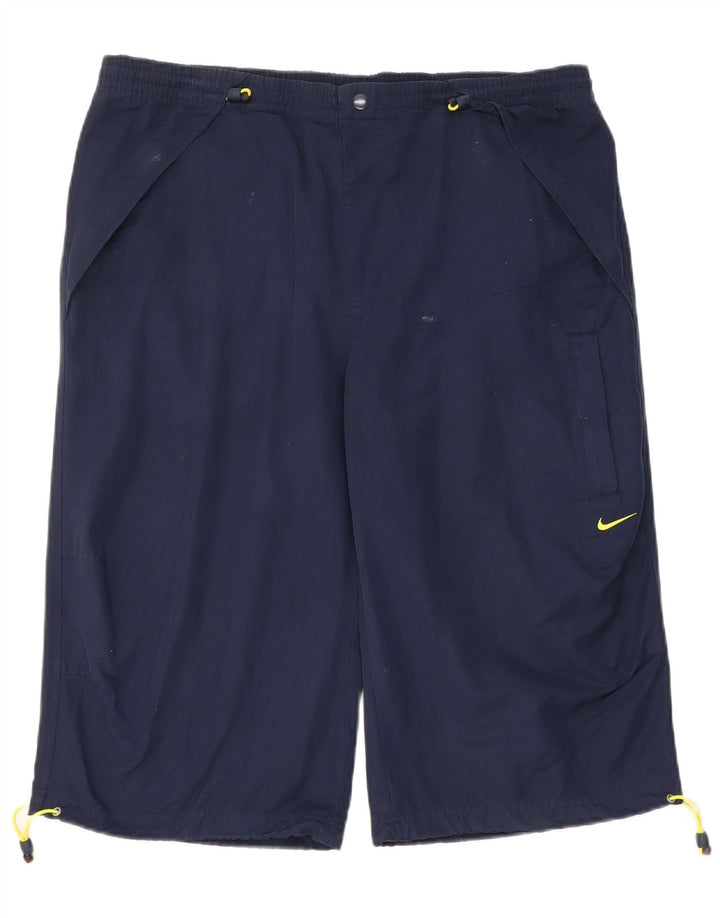 Nike Herren Cargo Bermuda Shorts Medium W36 Marineblau Baumwolle Sport