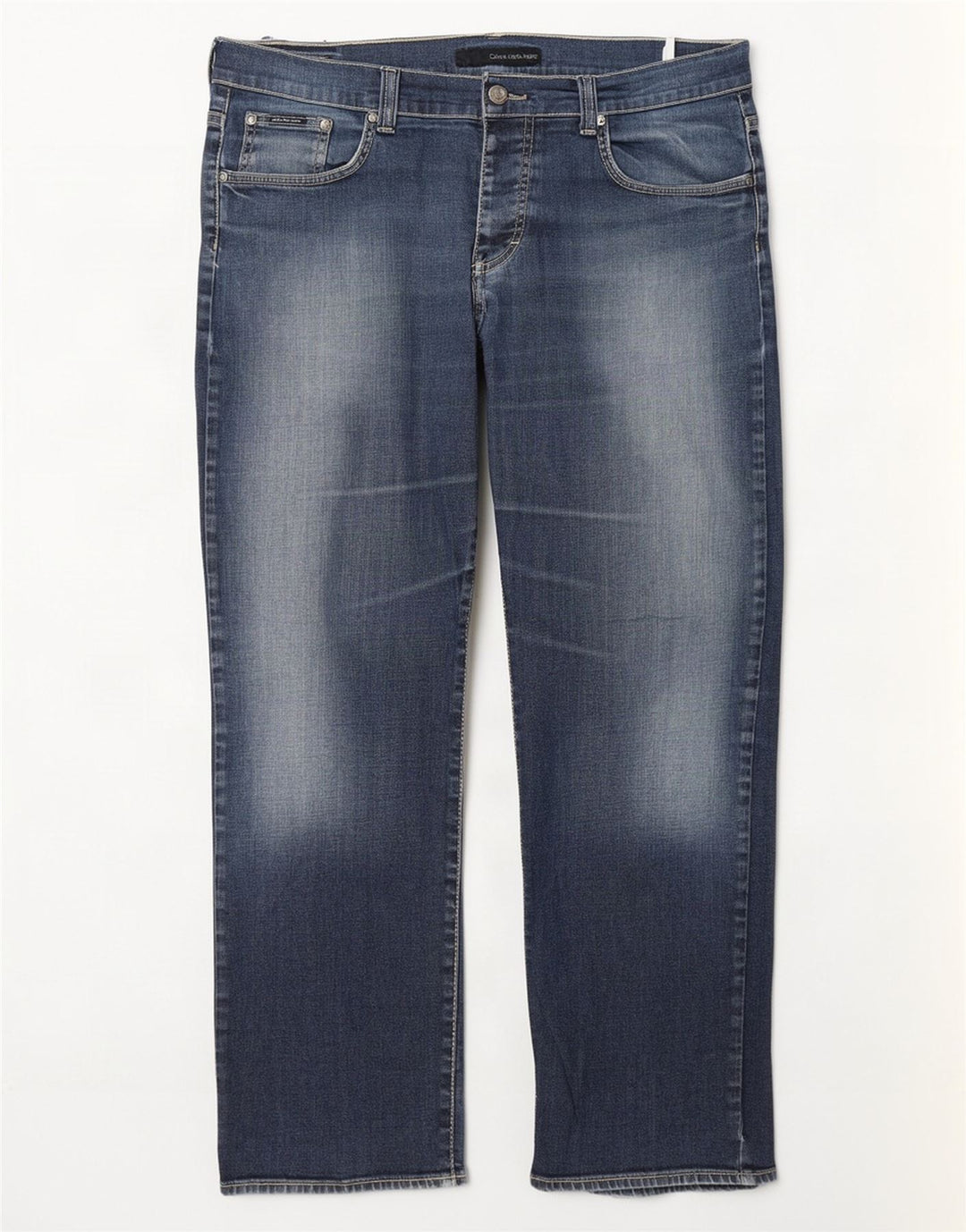 Calvin Klein Herren Straight Jeans W36 L31 Blau