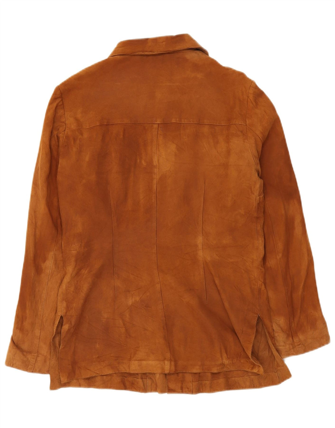 Vintage Damen Wildlederjacke UK 12 Mittelbraunes Leder Classic