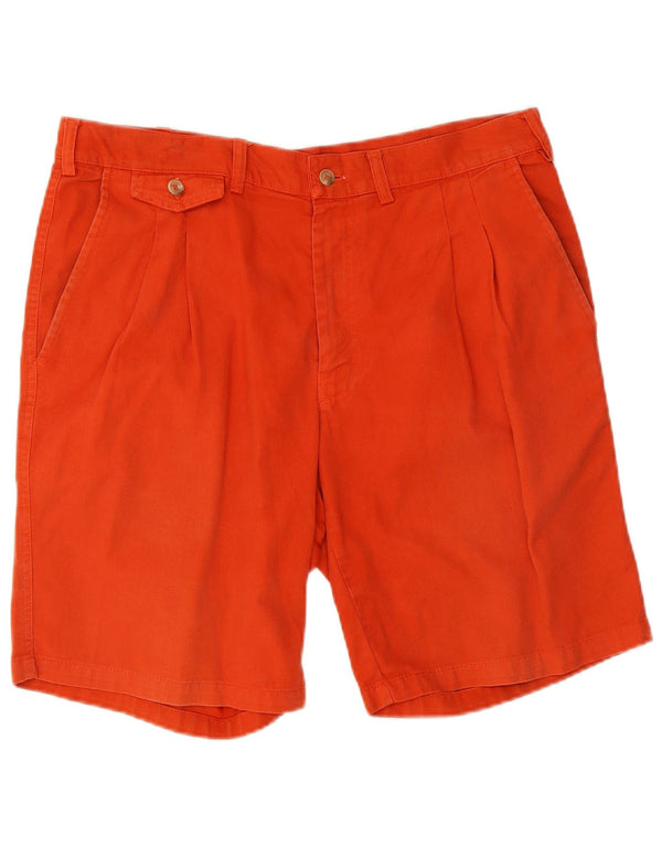 Johnny Lambs Herren Pegged Chino Shorts IT 52 XL W34 Orange Baumwolle
