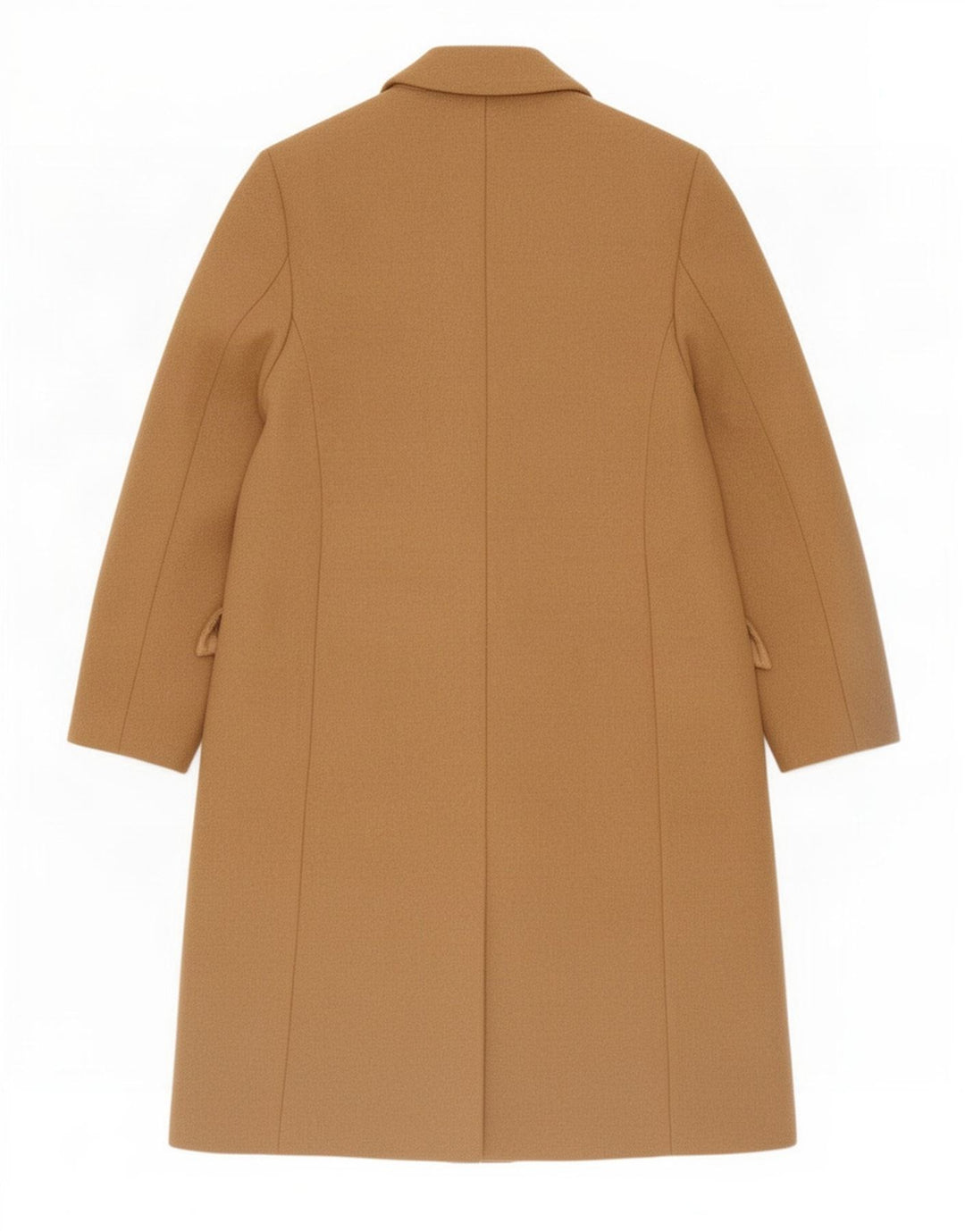 Zara Damen Übergroßer zweireihiger Mantel UK 6 XS Beige Wolle