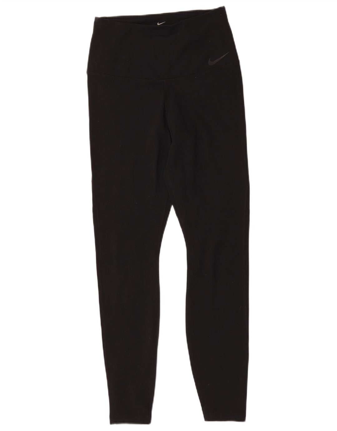 Nike Damen Dri Fit Leggings UK 12 Mittelschwarzes Nylon