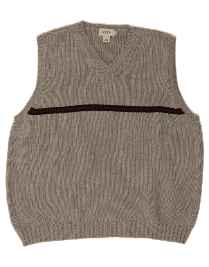 J. CREW Mens Vest Tank Top XL Grey Cotton Vintage J. Crew and Second-Hand J. Crew from Messina Hembry 