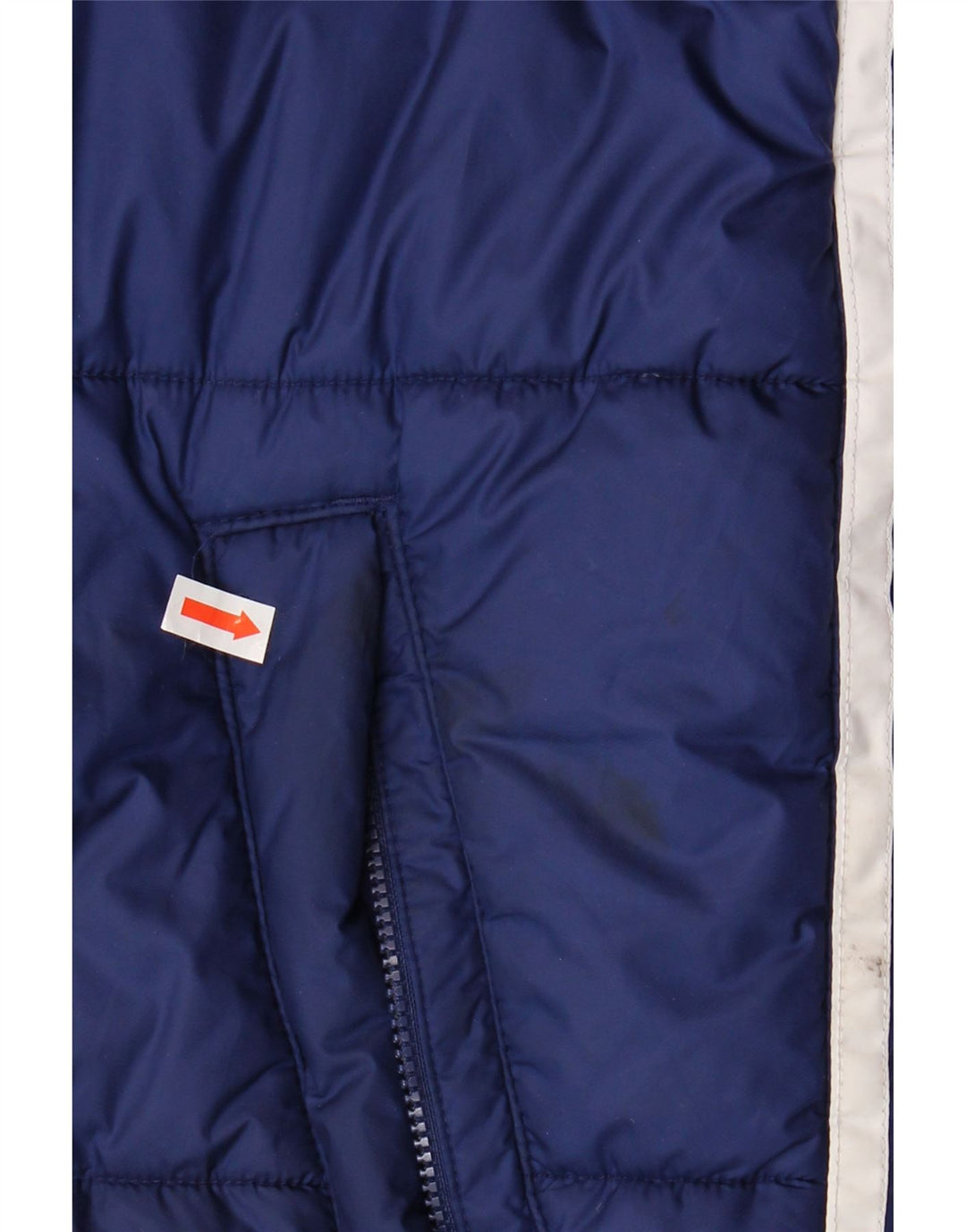 ADIDAS Mens Primegreen Padded Jacket UK 40 Large Navy Blue Polyester
