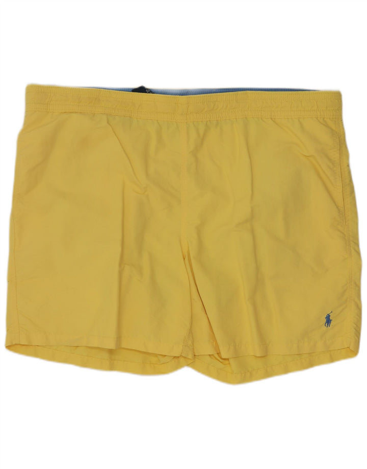 POLO RALPH LAUREN Herren Badeshorts XL Gelbes Nylon