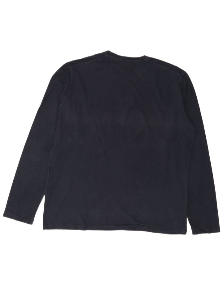 U.S. Polo Assn. Herren-Top, langärmelig, XL, Marineblau, Baumwolle