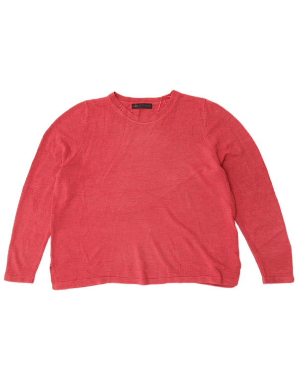 Marks & Spencer Damen-Pullover mit U-Boot-Ausschnitt, UK 18, XL, Rot, Acryl
