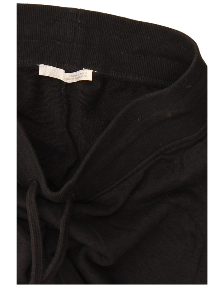 Zara Damen Flare-Trainingshose UK 12 Medium Schwarz