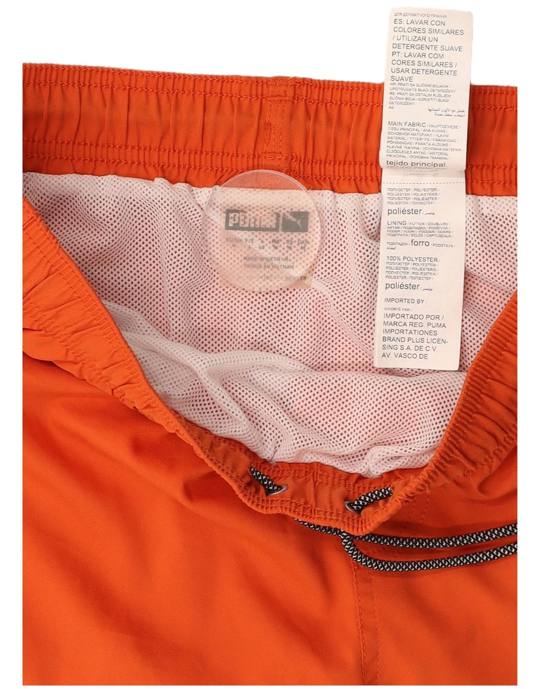PUMA Herren Badeshorts Mittelorange Polyester